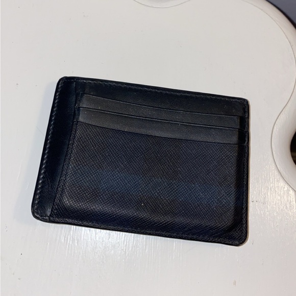 Burberry Black Leather Money Clip Wallet - Picture 2 of 5